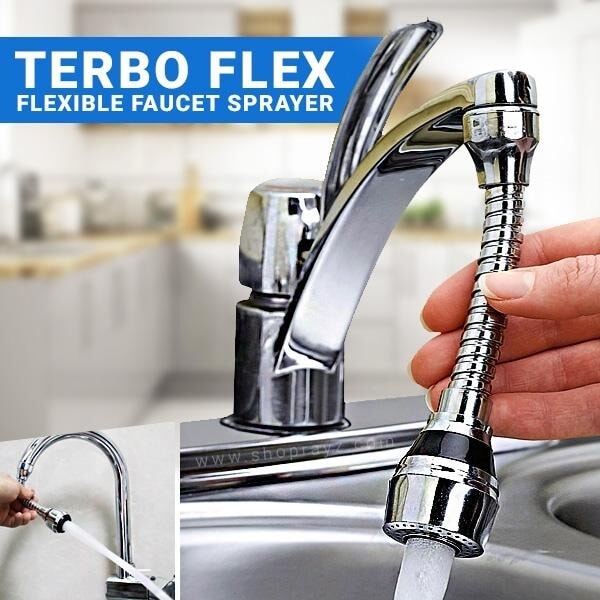 Turbo Flex FLEXIBLE FAUCET SPRAYER TURBO FLEX 360 SINK FAUCET Trendy Nest 